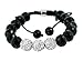 Shamballa Unisex Ice Hiphop 3 White Ice Cz Disco