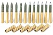 1/35 M4 Sherman 75mm Brass Projectiles (18) TAM35191