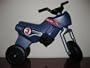 superMOPI Toddler Motorbike Ride-on Toy - metal blue, XL size