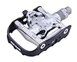 Wellgo WPD-95B Clipless/Clip Pedals, Black/Silver