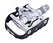 Wellgo WPD-95B Clipless/Clip Pedals, Black/Silver
