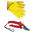 WOLF Garten RRM Comfort Bypass Pruner Medium w/ FREE Gloves 7261000Q