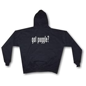 got puggle ? Pug & Beagle Dog Hybrid Men's Hoodie Sweat Shirt Small thru 4XL