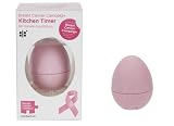 Breast Cancer Campaign Soft Touch Egg Shaped Kitchen Timer, Pink