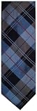 Men's Tommy Hilfiger Neck Tie 100% Silk Blue/Black/Cranberry Blend