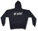 got justin? Logo Men's Hoodie Sweat Shirt Small thru 4XL