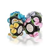 Bling Jewelry 925 Sterling Silver Lampwork Murano Glass Bundle Beads Compatible with Pandora Charm