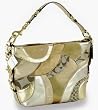 Authentic Coach Circle Patchwork Carly Shoulder Bag 14005 Gold