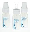 Dr. Brown's BPA Free Polypropylene Natural Flow Standard Neck Bottle, 4 oz - 3-Pack