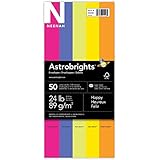 Neenah Astrobrights, Envelopes Happy Assortment, 4.125 X 9.5-Inches, 50 Count, (20246)