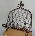Cookbook Holder Wrought Iron Antiqued Rust Finish