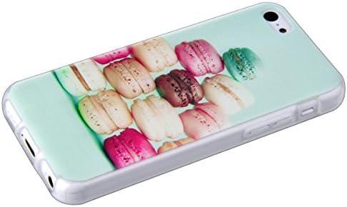 For iPhone 5C Case, CaseEver Macaron Pattern Fashion New Flexible TPU Soft Gel Skin Case Cover Shell Fit for Apple iPhone 5C