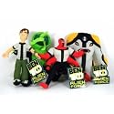 Ben 10 Alien Force 9" Plush Set - Ben, Four Arms, Cannonbolt, and Upchuck