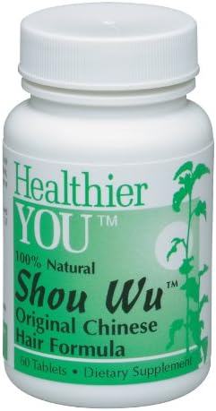 Shou Wu - Get Fuller, More Lustrous Looking Hair, 60 Tablets