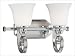 Kenroy Home 80252CH Strasbourg Two Light Vanity Light in Chrome