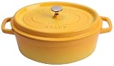 staub ココットオーバル 31cm レモン 40509-869(1103142)の画像