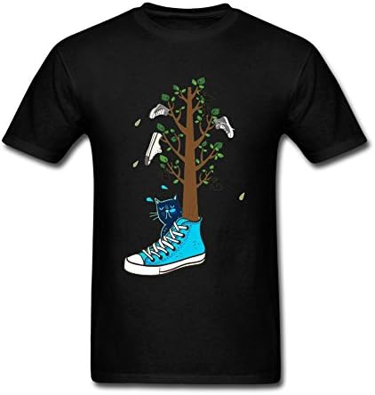 Zeeklnly Men's Creative Shoes Posters Short Sleeve T shirt XXL