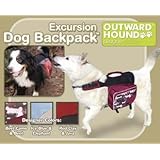 Large Excursion Dog Backpack Red/java Color