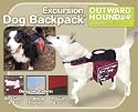 Large Excursion Dog Backpack Red/java Color