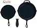 Crucible Cookware Silicone Hot Handle Holders (Large, Black)