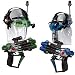 Lazer Tag Mobile Attack Blaster Set with 2 Guns & 2 Headsets (Colors May Vary, Blue/Green/Red)