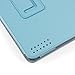 GMYLE Light Blue PU Leather Slim Folio Magnetic Flip Stand Case Cover with Wake Up Sleep Function for Barnes & Noble Nook HD+ Plus 9 