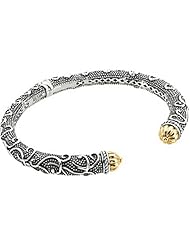 Sterling Silver and 14K Yellow Gold Bracelet -- LIFETIME WARRANTY