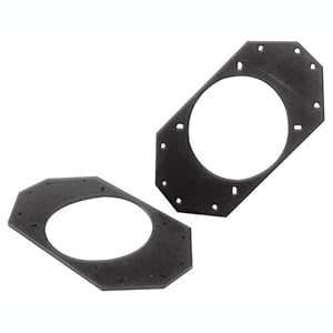 Scosche SAJ46 1997-Up Jeep 4x6-Inch Speaker Adapter Fits Aftermarket 4-Inch Speaker (pair)