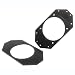 Scosche SAJ46 1997-Up Jeep 4x6-Inch Speaker Adapter Fits Aftermarket 4-Inch Speaker (pair)