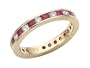 1.85 cttw Karina B(tm) Genuine Ruby Eternity Band LIFETIME WARRANTY