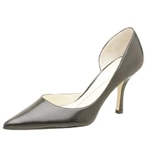 AK Anne Klein Women's Christa Pump,Black Leather,7.5 M