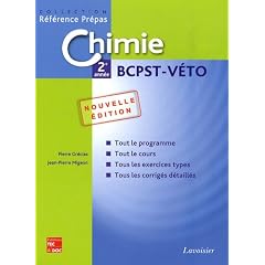 Chimie 2e ann�e BCPST-V�to
