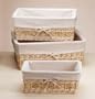 3 PC. WILLOW BASKETS W/LINING