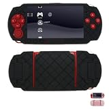 Sony Playstation Portable PSP Slim 3000 CROSS Pattern Anti-Slip Silicone Case Skin Protector Cover+ Free Screen Protector (Many Colors Available)
