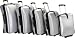 International Traveller 5pc Nested Side Open Polycarb Lugg Set Suitcase