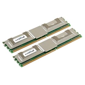 Crucial Technology CT2CP25672AF667 4 GB (2 GBx2) 240-pin DIMM¿¿DDR2 PC2-5300 CL=5 Fully Buffered ECC DDR2-667 1.8V 256Meg x 72 Memory Kit