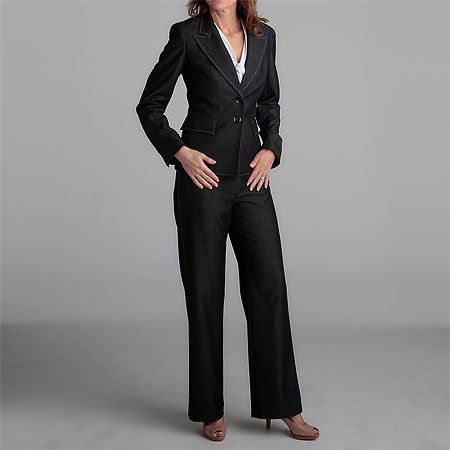 Kasper 3pc Charcoal Pantsuit