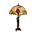 Tiffany Grape Table Lamp - Amber/ Red (25x16