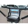 Rasfox Carry Case (Leather Look , PU) for Up to 8" Portable DVD Player with Car Mount System (Black)