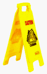 Rubbermaid #6112-00 25 Caution Floor Sign