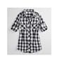 Love Squared Mens Buffalo Checkered Shirt - White X Lrg