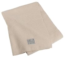 Aquis Microfiber Body Towel, Waffle, Linen, (29 x 55-Inches)