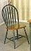 Kitchen & Housewares : SET OF 4 NEW KITCHEN CHAIRS DELUXE WINDSOR CHAIR HUNTER GREEN AND DARK OAK FINISH