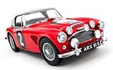 AUSTIN HEALEY 3000 #2 AUSTRIAN ALPINE RALLYE 1964 WINNER PADDY HOPKIRK HENRY LIDDON in RED / WHITE TOP in 1:18 Scale by Kyosho