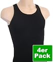 HERMKO 3000 4er Pack Herren Tank Top Classic Unterhemd Sportjacke Muskel Shirt Tr&auml;gershirt aus 100% Baumwolle in Feinripp (glatt)