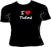 All Products : I Love Heart Thailand Black Ladies Fitted T-Shirt