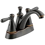 Peerless P99674LF-OB Apex Two Handle Centerset Lavatory Faucet, Oil Bronze