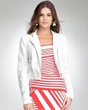 bebe Leatherette Canvas Jacket