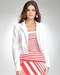 Leatherette Canvas Jacket