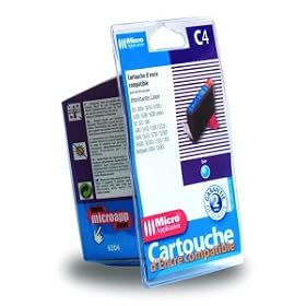 Cartouche d'encre compatible Canon C4 - Cyan